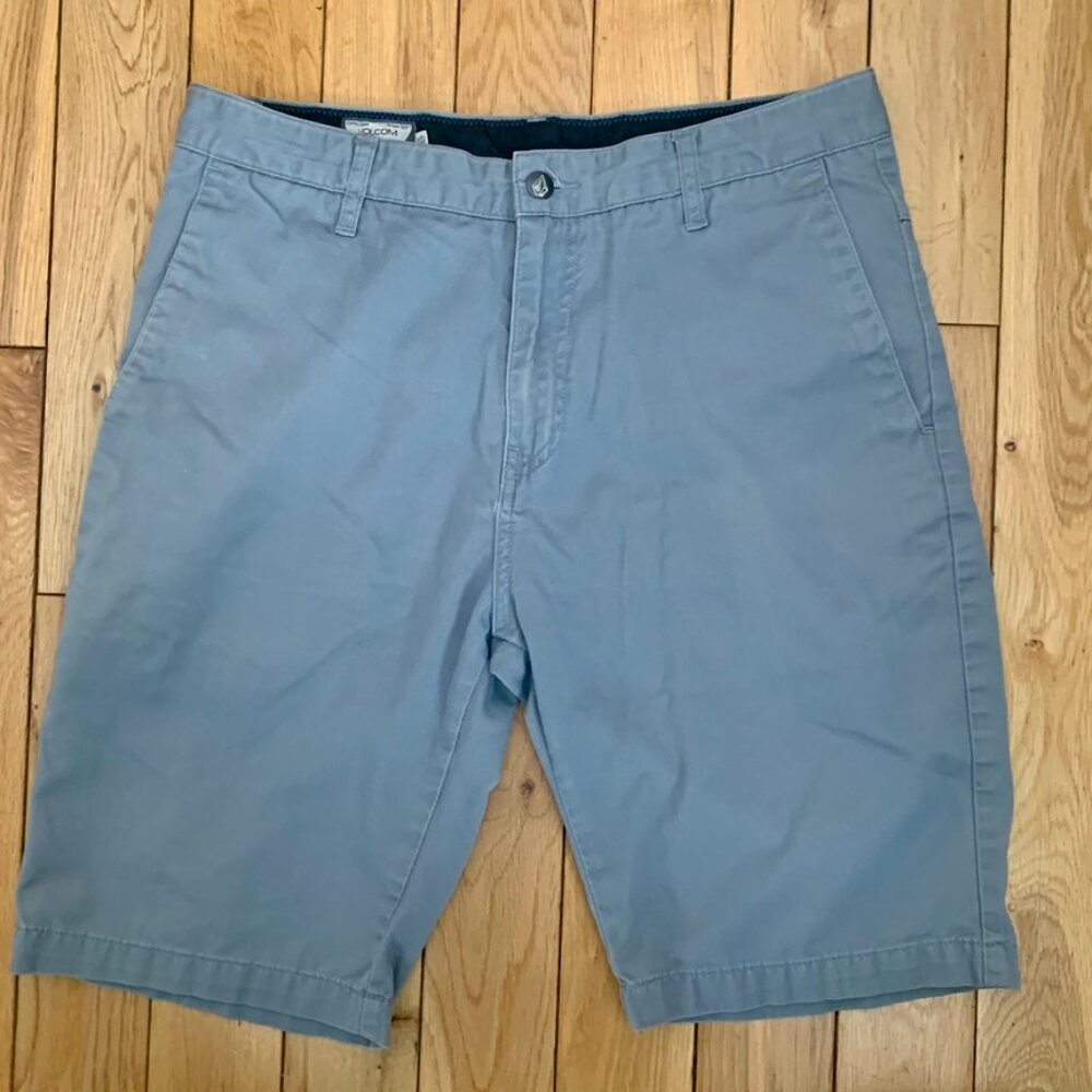 Volcom Shorts Chino Casual Black Skating Men's 32 Biking Y2K Surfing